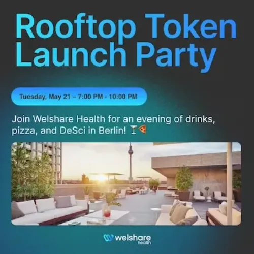 Rooftop Token Launch Party with Drinks and Pizza by Welshare Health